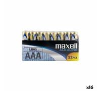 Batterie Alcaline LR03 Maxell AAA [32 Pezzi] [16 Unità]