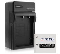 Batterie D-Li8 + Caricatore per Pentax Optio L20, S, S4, S4i, S5i, S5n, S5z