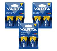 Batterie D VARTA Longlife Power 1,5V alcaline - 2 pezzi