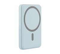T'nB - Batteria esterna Magsafe senza fili, mini power bank magnetica 5000 mAh, caricatore portatile veloce induzione e USB-C 20 W, compatibile con Apple iPhone 16 15 14 13 12 e telefoni Samsung - Blu