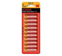 Batterie di qualità Kodak Double A extra resistenti in zinco-carbone e lunga dur