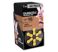 Batterie DURACELL per Apparecchi Acustici 10 Confezione da 60 Pile Zinco Aria di