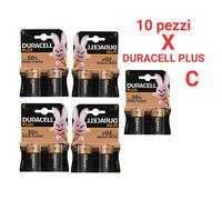 Batterie Duracell Plus +50% Extra life Pile Torcia C pila alcalin (10 pezzi)