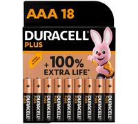 Batterie Duracell Plus AAA (pacco da 18) Pile Alcaline 1.5V Fino al 100% di