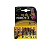 BATTERIE DURACELL SIMPLY MINISTILO Modello AAA-LR6 Confezione 10 Blister da 8 pz