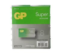 BATTERIE E PILE GP BATTERIES 1604A, 9V, Alcalina, 650 mAh, 9 V, 8 pezzi
