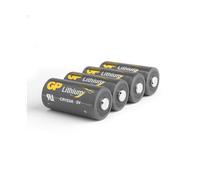BATTERIE E PILE GP BATTERIES CR123A, Litio, 1500 mAh, 3 V, 4 pezzi