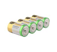 BATTERIE E PILE GP BATTERIES D, Alcalina, 1,5 V, 4 pezzi