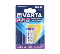 BATTERIE E PILE VARTA AAA, Litio, 1100 mAh, 1,5 V, 2 pezzi