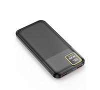 Batterie externe 22.5W power bank 10000mah batterie portable USB C Input & Output PD3.0 QC4.0 chargeur portable for Phone 17 16 pro (noir, 10000mAh 22.5W charge rapide)