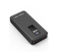 Batterie externe 22.5W power bank 20000mah batterie portable USB C Input & Output PD3.0 QC4.0 chargeur portable for iPhone 17 16 pro (noir*1, 20000mAh 22.5W charge rapide)
