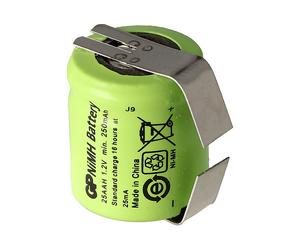 BATTERIE INDUSTRIALI GP BATTERIES GP25AAH, 1/3 AA, NiMH, 250 mAh, 1,2 V