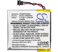 Batterie Li-Polymer 240mAh Tipo SNN5950A SNN5951A WX30 Per Motorola MOTO360