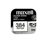 BATTERIE MAXELL SR41SW, Batteria monouso, 45 mAh, 1.55 V, Universale, per Orologi, calcolatrici