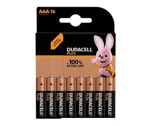 BATTERIE MINISTILO AAA DURACELL PLUS 100 16 PZ