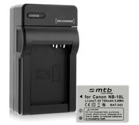Batterie NB-10L + Caricatore per Canon PowerShot G15, G16, G1X, SX40 HS, SX50 HS