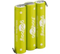 Batterie NiMH 3xAAA HR3 800mAh 3.6V con linguette a saldare - Goobay IBT-HR3-3AAAFG
