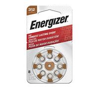 Batterie per apparecchi acustici Energizer EZ Turn & Lock, formato 312, confezione da 8, marrone