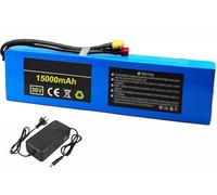 Batterie Per Bici Elettrica 36V 15AH 10S3P, Batteria Ricaricabile Ad Alta Potenza Per Bicicletta Elettrica, Pacco Batteria Impermeabile Con Caricabatterie Per Motore Da 500W-100W 36V 15AH,XT90+DC