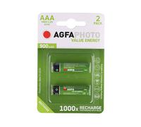 BATTERIE PER DISPOSITIVI ELETTRONICI AGFAPHOTO 131-802824, AAA, NiMH, 1000 mAh, 1,2 V, 2 pezzi