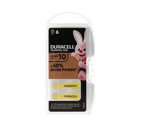 BATTERIE PER DISPOSITIVI ELETTRONICI DURACELL DA10, Zinco-aria, 100 mAh, 1,45 V, 6 pezzi