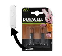 BATTERIE PER DISPOSITIVI ELETTRONICI DURACELL LR03, AAA, NiMH, 850 mAh, 1,2 V, 2 pezzi