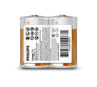 BATTERIE PER USO DOMESTICO PHILIPS R14L2F/10 LongLife C zinco-carbone 1,5V 2 pezzi