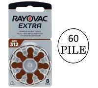 Batterie PILE RAYOVAC Extra 312 per Apparecchi Acustici PROTESI udito PR41