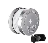 Batterie ricaricabili a moneta - celle al litio - ricaricabili, pacchetto batterie a bottone, batteria agli ioni di litio 3,6 V - 2 celle a disco piatte, celle ad alta capacità