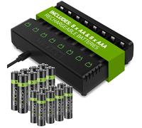 Batterie ricaricabili Venom AA AAA e dock di ricarica: capacità elevata e...
