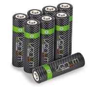 Batterie ricaricabili AA AAA con dock di ricarica | Alta capacità 2100mAh...