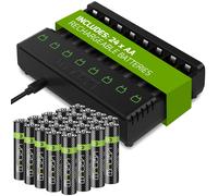 Venom Stazione di ricarica per batteria ricaricabile più 24 batterie AA 2100mAh