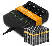 Batterie ricaricabili Venom AA e dock di ricarica - Include 20 x AA 1000mAh