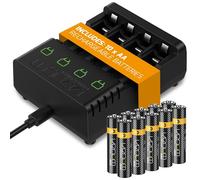 Stazione di ricarica intelligente Venom più 10 batterie ricaricabili AA 1000mAh