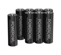 Batterie Ricaricabili AA ad Alta Capacità 2800mAh, POWEROWL 1,2V Confezione da 8