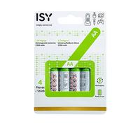 BATTERIE RICARICABILI AA ISY Stilo NiMH 2300mAh 4 pz