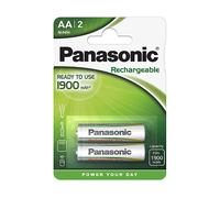BATTERIE RICARICABILI AA PANASONIC Stilo NiMH 1900mAh 2 pz