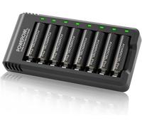 Batterie Ricaricabili AA Pro Powerowl 8 Pezzi 2800 mAh Batterie 1,2V Goldtop Ni