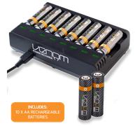 Batterie ricaricabili AAA AA con base di ricarica | 1000mAh AA | 500mAh AAA