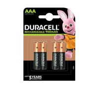 BATTERIE RICARICABILI AAA DURACELL MiniStilo NiMH 900mAh 4pz
