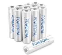 Batterie Ricaricabili AAA, POWEROWL Capacità Elevata Pre-carica Ni-MH Bas 12 AAA