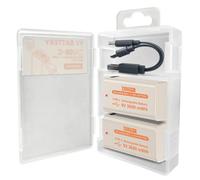 Batterie ricaricabili da 9 V, 3600 mWh, 9 V, batteria al litio ad alta capacità, per rilevatori di fumo, microfoni, allarmi, giocattoli, torce, dispositivi medici, ecc