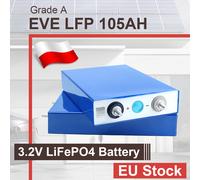 Batterie ricaricabili EVE 105AH LiFePO4 Stock UE Nuove celle originali per il sistema di energia solare di grado A 12V 24V 48V 100AH