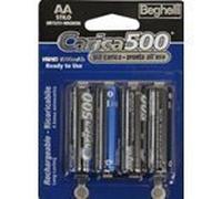 BATTERIE RICARICABILI STILO "CARICA500" 1,2 Volt AA