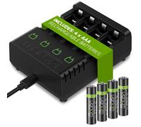 Batterie ricaricabili Venom AA AAA e dock di ricarica ad alta capacità 2100...