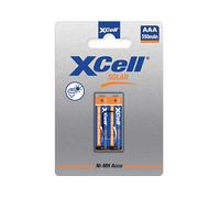 XCell Solar Accus X550AAA NI-MH 1,2V / 550mAh (per lampade solari da giardino, in blister di cartone, senza effetto memoria) 149446