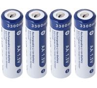 BATTERIE RICARICABILI XTAR CLR 3300, AA, Li-Ion, 2000 mAh, 1,5 V, 4 pezzi