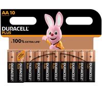 BATTERIE STILO AA DURACELL PLUS 100 10 PZ