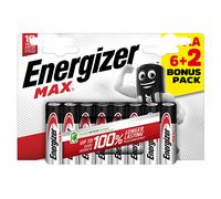 BATTERIE STILO AA ENERGIZER MAX 8 PZ