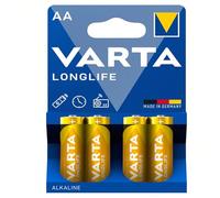 Batterie Stilo AA LR06 Longlife Power Alcaline | 1 Confezione 4 pz | Potenti e Durature per Dispositivi ad Alto Consumo | per Giocattoli, Tastiere, Mouse e Dispositivi ad Alto Consumo